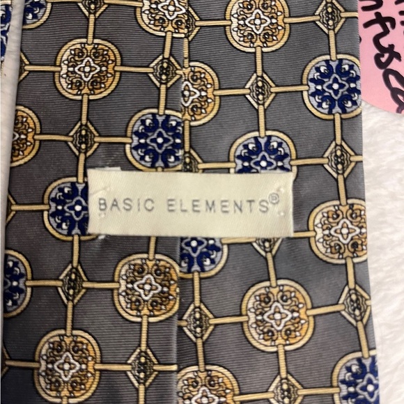 Sophisticated Gray and Blue Designer Tie - Picture 4 of 5